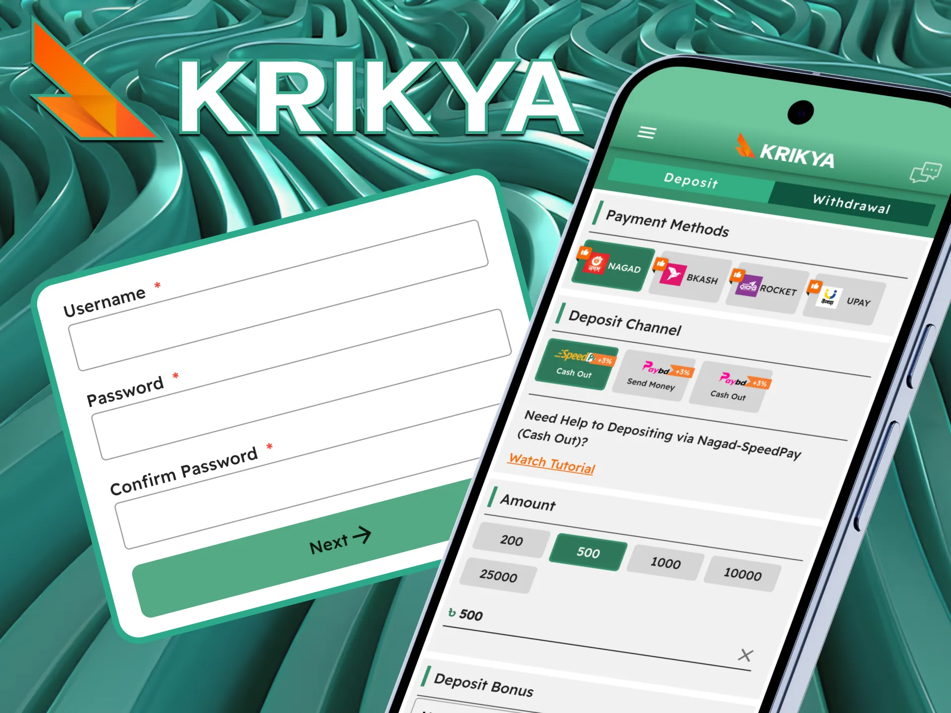 Follow our step-by-step tutorial on how to top up your Krikya account through the mobile app using local payment methods like bKash, Nagad, and Rocket.